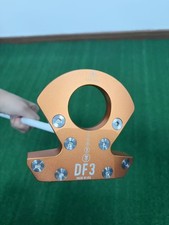 New Lab Golf DF3 Right Handed Orange Putter 35" White Shaft W/ Headcover