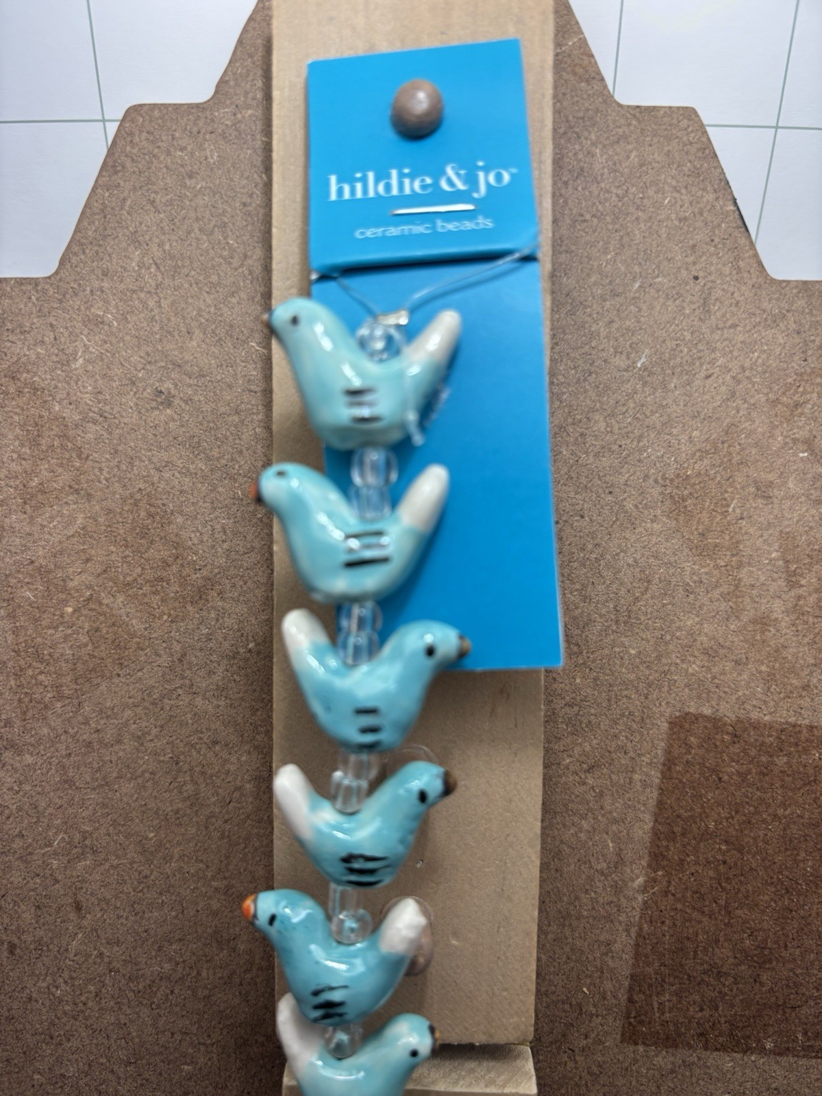 HILDIE & JO CERAMIC BIRD BEADS FOR CRAFTING  NEW WITH TAGS