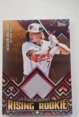 24 Topps Update Series - Rising Rookie Relics Jackson Holliday #RRR-JH Red 04/25