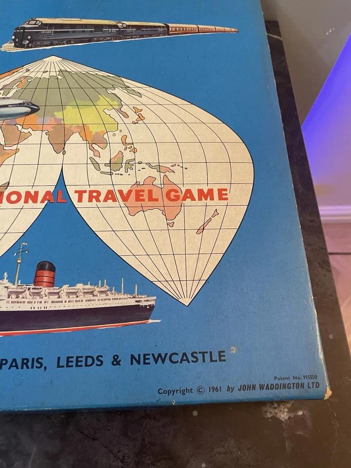 Vintage Waddingtons Go The International Travel Board Game 1960's 1961 Complete - Image 3 of 4
