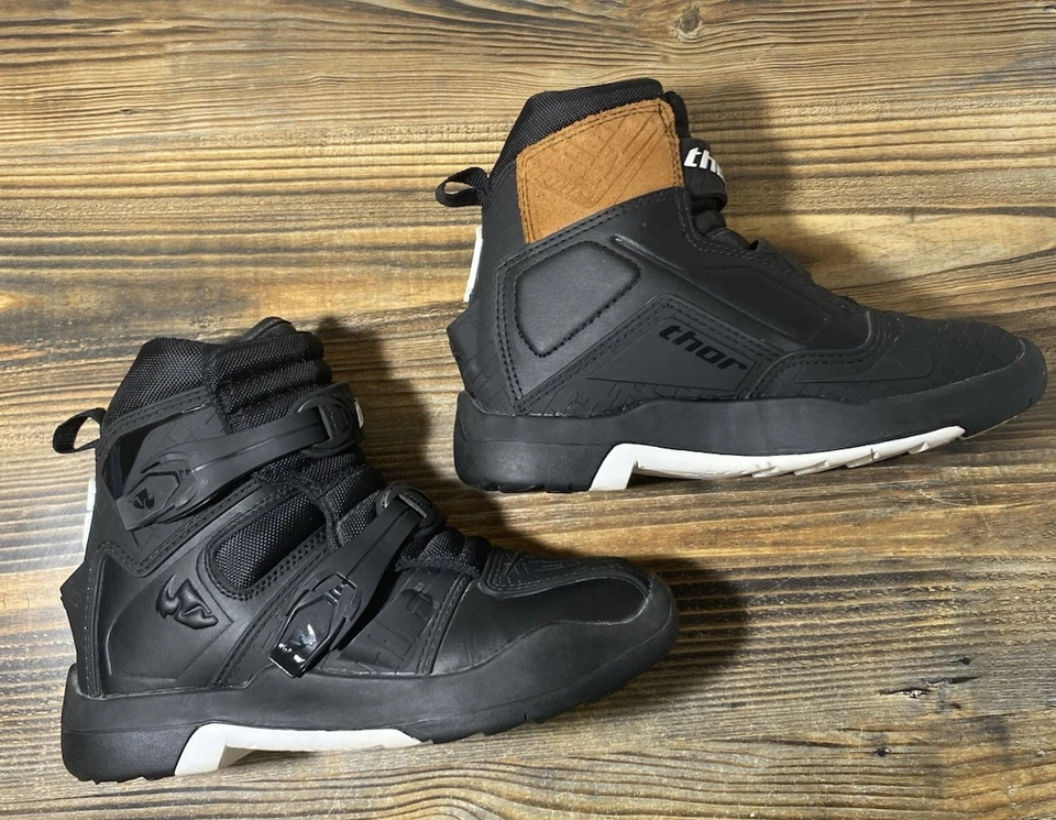 Botas Thor Blitz LS Color Cuero Negro Para Hombre Talla US 8 Offroad Riding Foto 3 de 4