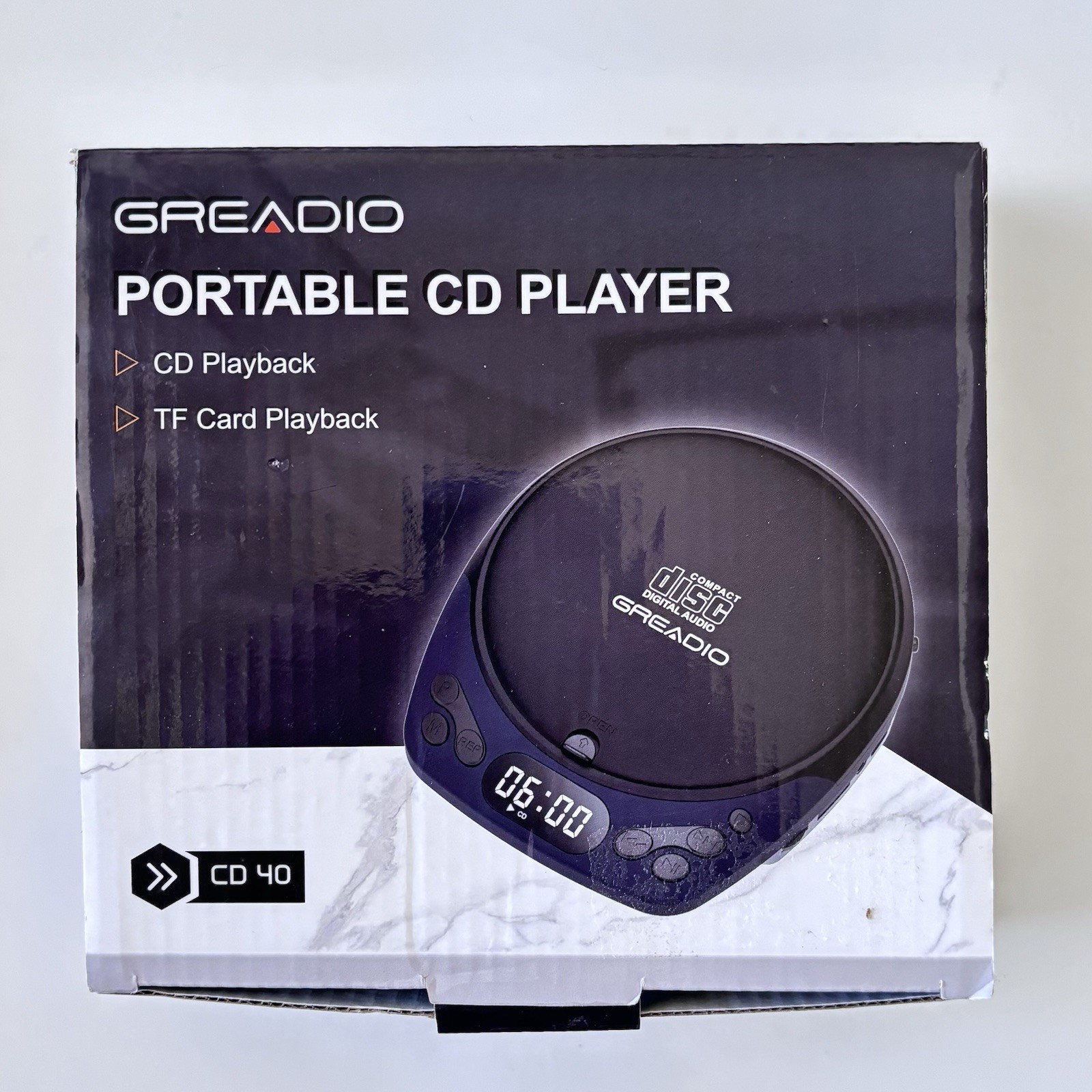 New Open Box Discman Anti Skip Headphone Jack