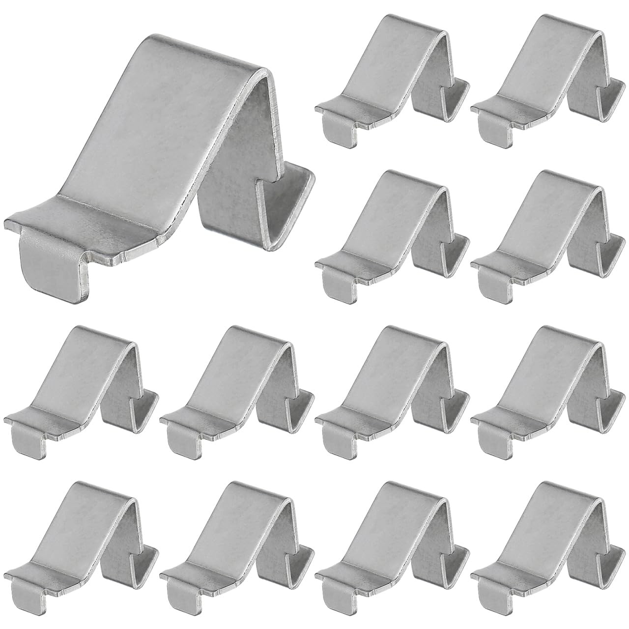 12pcs Metal Cabinet Shelf Clips, Heavy Duty Adjustable Shelf Supports for Sec...-image