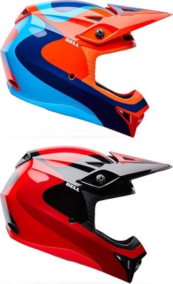 bell helmet dirt bike with visor Bell MX-10 MIPS Wave Helmet - Motocross Dirt Bike Offroad Adult