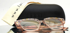 JEAN LAFONT Halley 7119 Pink Marbled Womens Semi Cat Eye Eyeglasses 51-15-142 B