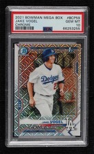 2021 Bowman Chrome Prospects Mega Box Mojo Refractor Jake Vogel PSA 10 0i1b