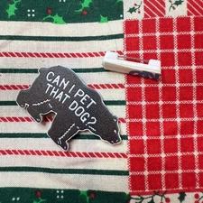 Pin Acrylic Bear Brooch Can I Pet That Dog Black Bear Outdoor Gift DIY New