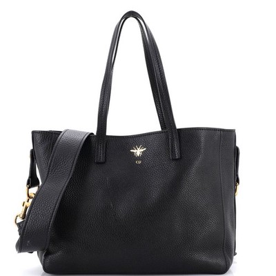 Christian Dior D-Bee Shopper Tote Leather Medium