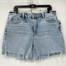 NWT Vervet Blue Distressed Loretta Light Wash Midi Jean Short Women s Sz XL