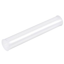 Clear Storage Tube Small Plastic Round Tubing with Caps Rigid Bottle Containe...