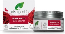 Image of Dr Organic Rose Otto Day Cream, Moisturising, Wrinkles, Natural, Vegan Cruelty