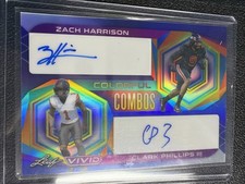 2023 Leaf Vivid Colorful Combos Zach Harrison, Clark Phillips III 2/7 RC AU Dual