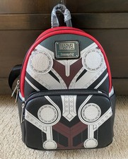 NWT Disney Parks X Marvel Thor: Love and Thunder Loungefly Mini Backpack Black