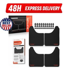 A-Premium Universal Mud Flaps 4 Pack Black Splash Guards for Truck SUV