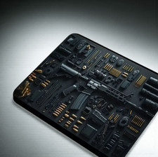 Tappetino per mouse fucile AR 8,25" X 10" tappetino per pulizia pistola