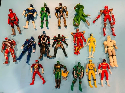 Power Rangers Vintage to Modern Action Figure Lot Rangers Villains Mixed