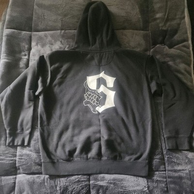 Bleach Anime Black Hoodie Pullover Grimmjow Espada #6  Embroidered men Medium 
