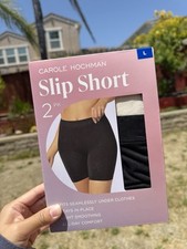 Carole Hochman Women's L 2 Pack Slip Shorts