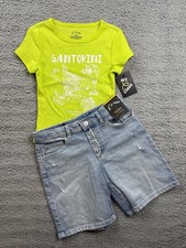 Art Class Girls Small 6/7 Short Sleeve T-Shirt  Slouchy Loose Bermuda Shorts