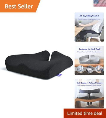 #ad Pressure Relief Office Seat Cushion Black Memory Foam Ergonomic Support for S... $227.97