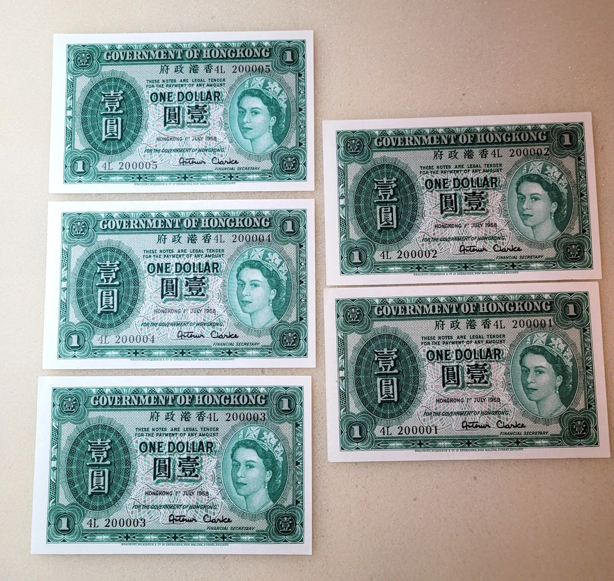 1958 Banknote Hong Kong Paper Money for sale | eBay