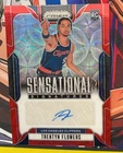 2024-25 Panini Prizm Trentyn Flowers Autograph Red Scope Prizm Rookie RC (JS)