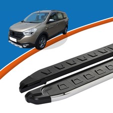Trittbretter passend für Schweller Dacia Lodgy ab Baujahr 03/2012 NEWS Silber mI