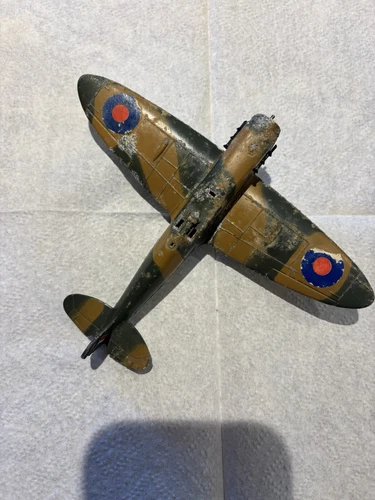 Vintage Dinky Toy 719 Diecast RAF Supermarine Spitfire WW2 Fighter Plane