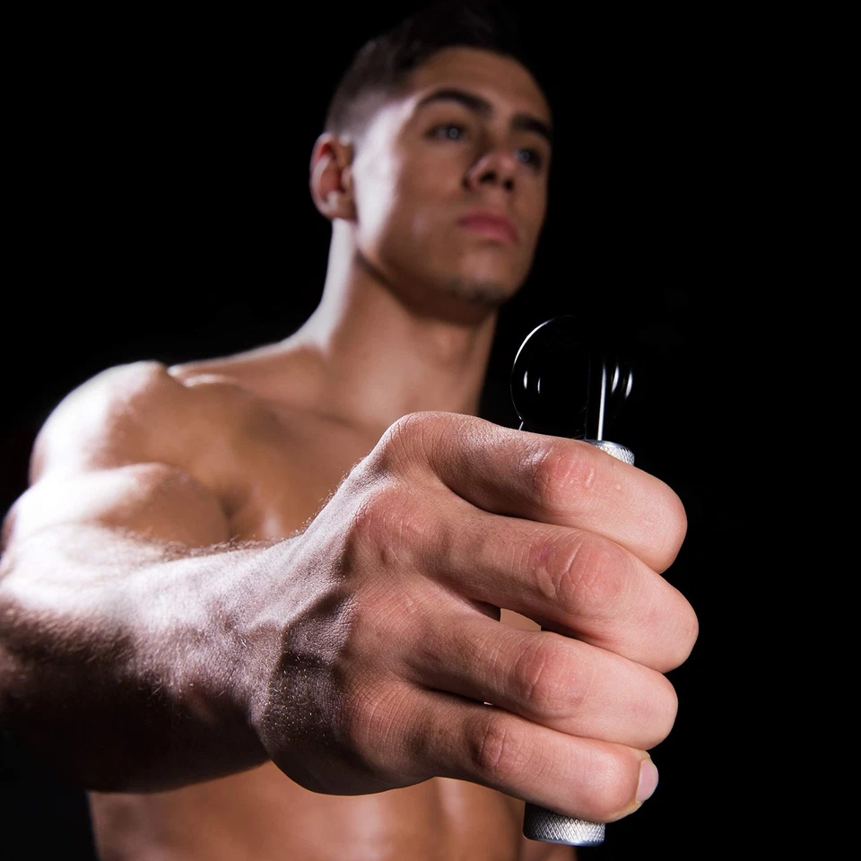 Empuñadura de mano y fortalecedor de muñeca - Resistencia de 250 lb Ejercitador de metal para... Foto 3 de 4