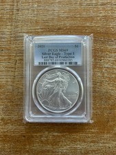 2021 $1 American Silver Eagle Type 1 LDOP .9999 1oz fine Silver coin PCGS MS69