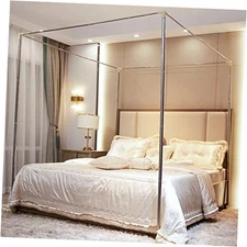 AIKASY Outer Support Canopy Frame Post Size Stainless Steel Four Corner Queen