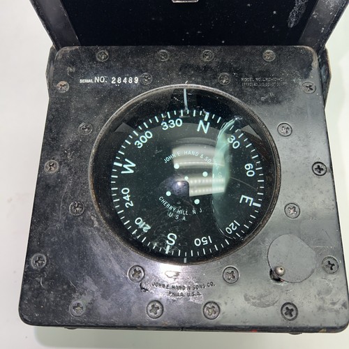 Vintage John E. Hand & Sons Co. Copper Lifeboat Compass SN-28489 MN-LMC 101 D - 第 3/10 張圖片