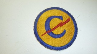 A U S Army Constabulary in Europe Cut Edge Snow Back Patch
