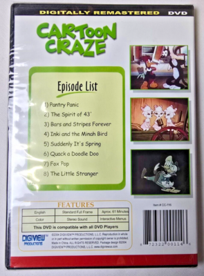 Donald Duck and Woody Woodpecker Cartoon Craze Presents (DVD, 2004