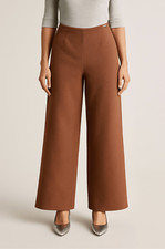 Geiger Wool Brown Pants size EU 40 US 8 Lined Relaxed Fit