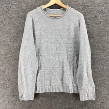 Croft & Barrow Sweater Pullover Women 2XL Gray Knit Long Sleeve Crew Neck Casual