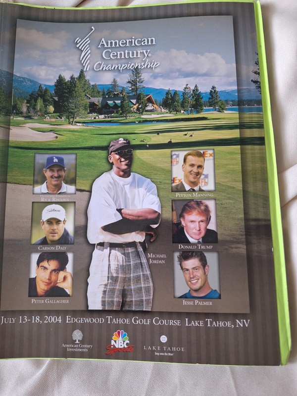 Celebrity Golf Program 2004, 8 Autographs, Johnny Bench Jerry Rice Mike Eruzione