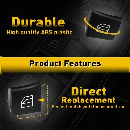 Driver Window Switch Repair Button Cap For Mercedes ML GL R W164 W251 X164 2PCS - Picture 5 of 6