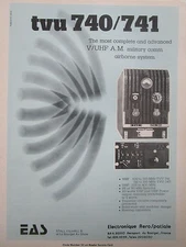 4/1977 PUB EAS AEROSPACE ELECTRONICS TVU 740/741 V/UHF AM AIRBORNE SYSTEM AD