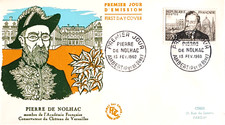 FRANCE 1960 FDC 1° JOUR TIMBRE 1242 CELEBRITE PIERRE GIRAULD DE NOLHAC HISTORIEN