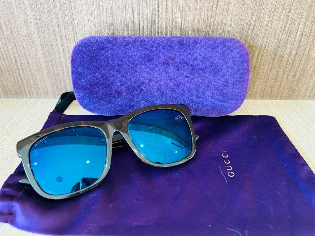 【新品・未使用GUCCI グッチ サングラス べっ甲柄 GG0057SK 007 GUCCI sunglasses GG0057SK UV protection fashionable Accessories