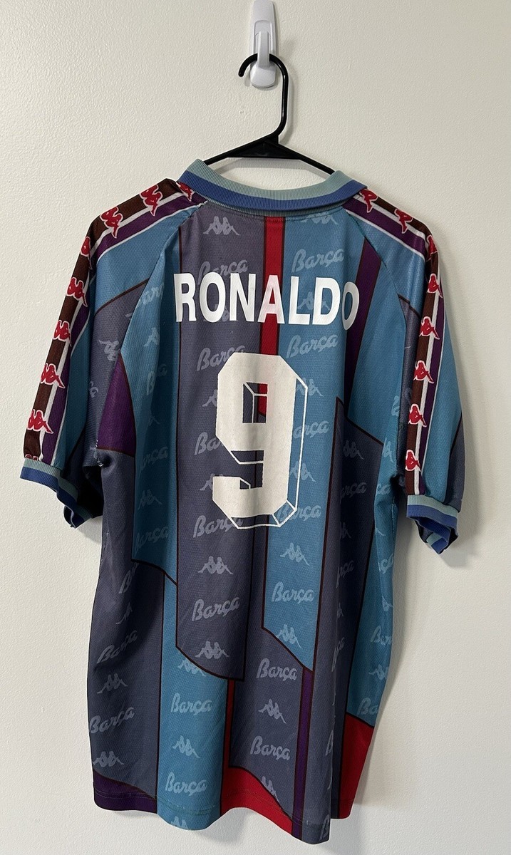 Barcelona Away 1995/96 Ronaldo #9 (XL) | eBay