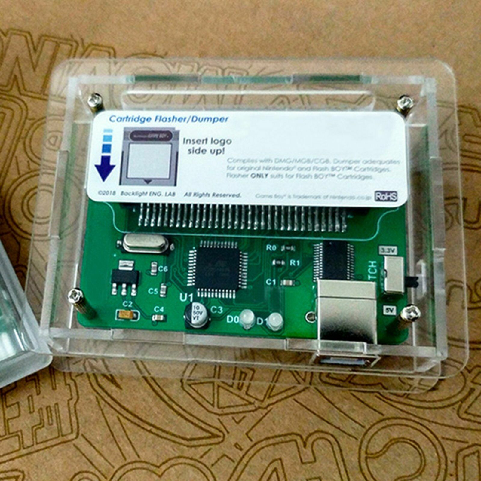 Flash Boy Cart Dumper Flasher Gameboy DMG Color GBC 16Mbit 256KB FRAM