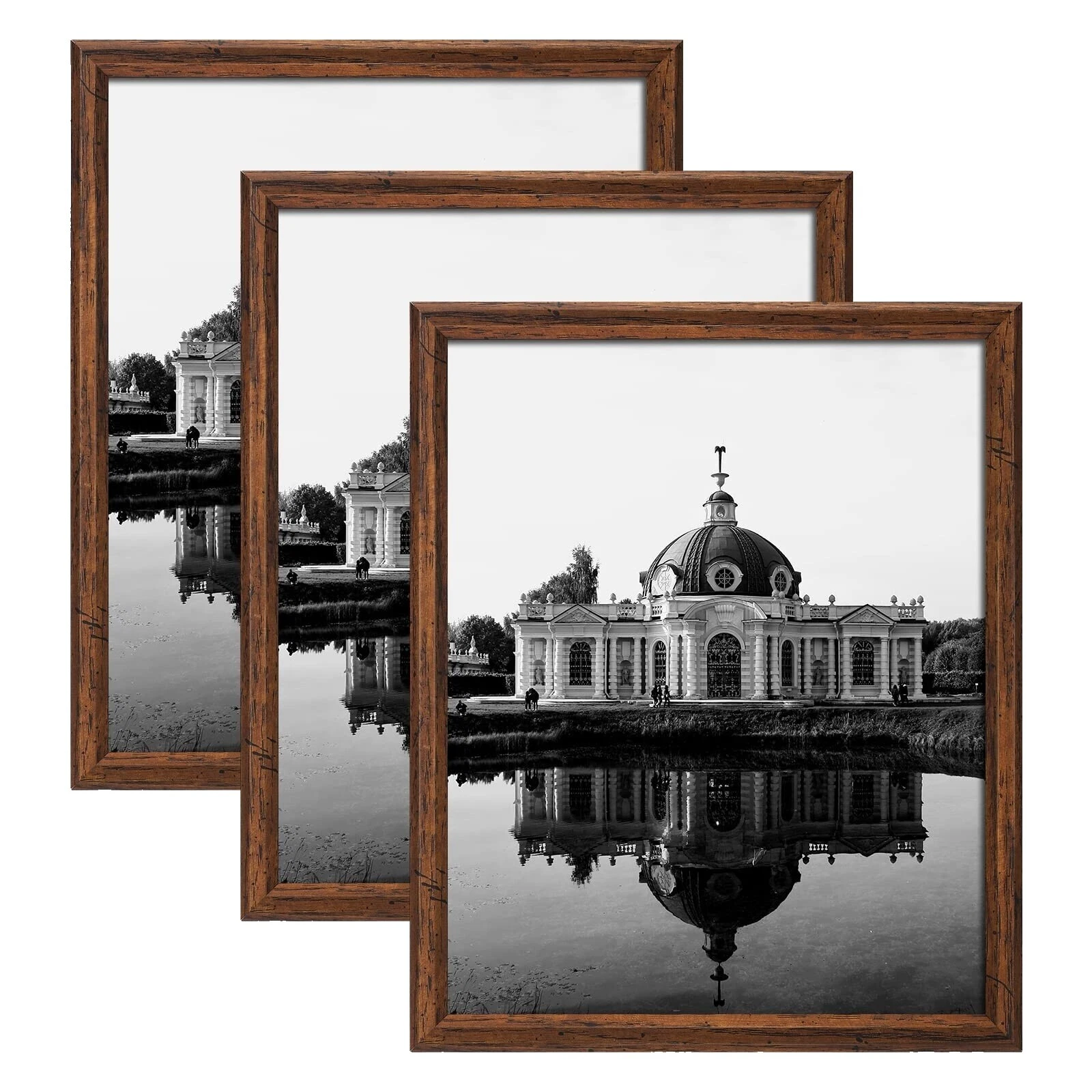 Contemporary Wooden Frame Set Picture Frames
