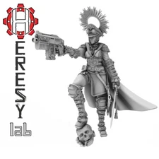 Commissar Anastasiya HL83 28mm Imperial Guard Sisters of Battle Heresy Lab