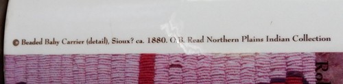 Robert Hull Fleming Museum Coffee Mug Cup, Native American Beaded Baby Carrier - Picture 3 of 5