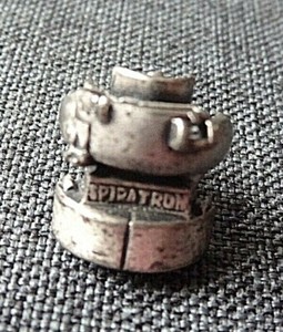 Spiratron Roto Finisher Vintage Lapel Pin/Tie Tack hammond centrifugal disk