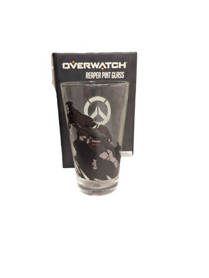 Overwatch Reaper Pint Drinking Glass New Unused Culture Fly Blizzard 2019 New