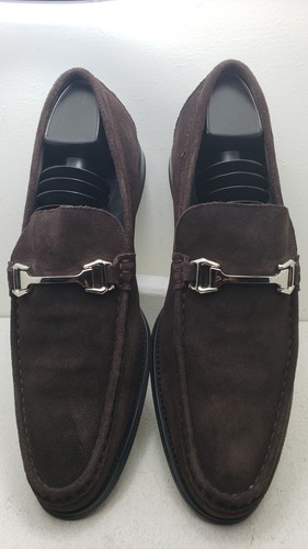 Stacy Adams Men's Gulliver Bit Loafers Brown Suede Size:13m - Picture 2 of 12