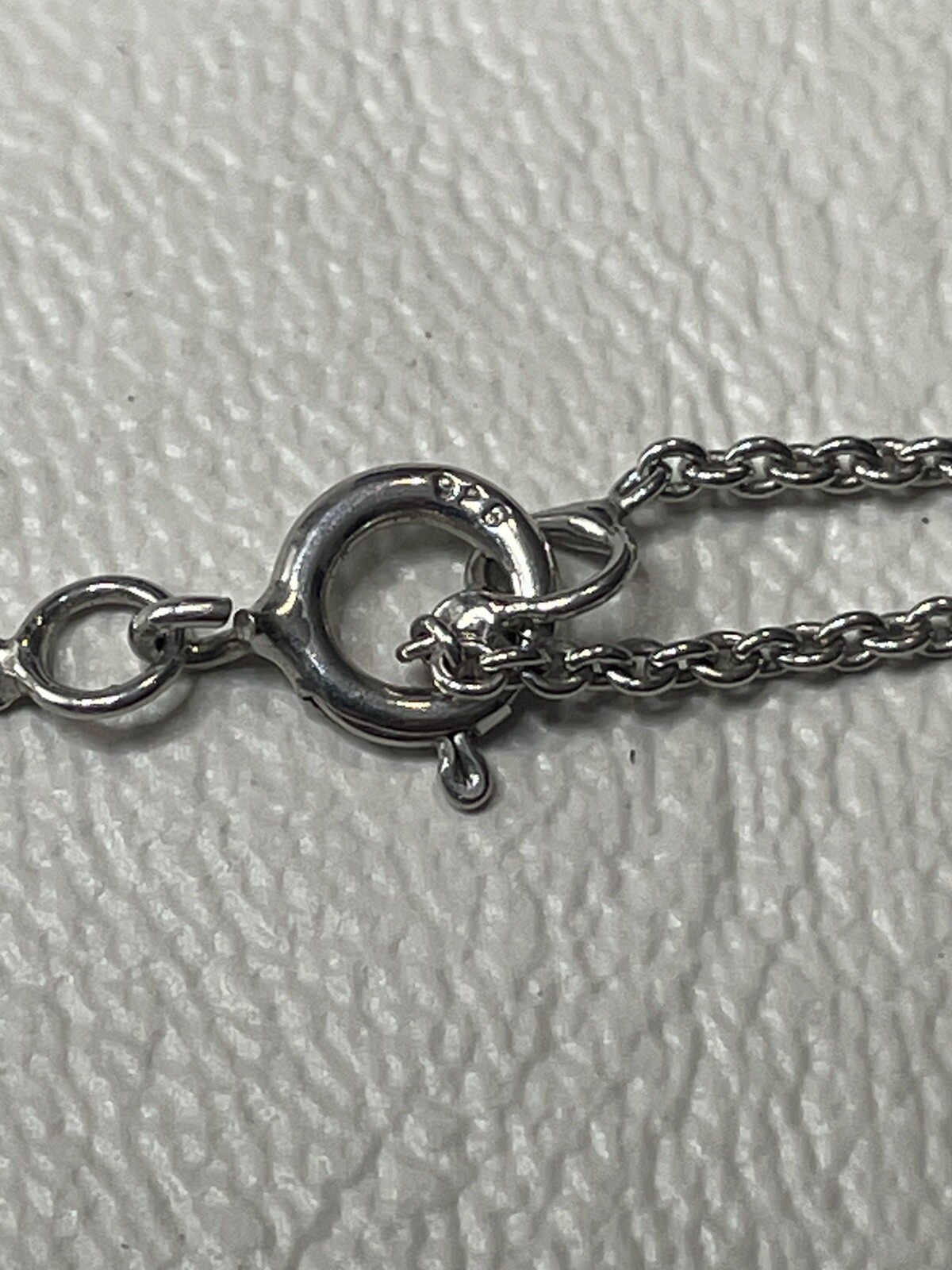 FAS 925 STERLING SILVER CZ WISHBONE NECKLACE 20" WISHES DO COME TRUE